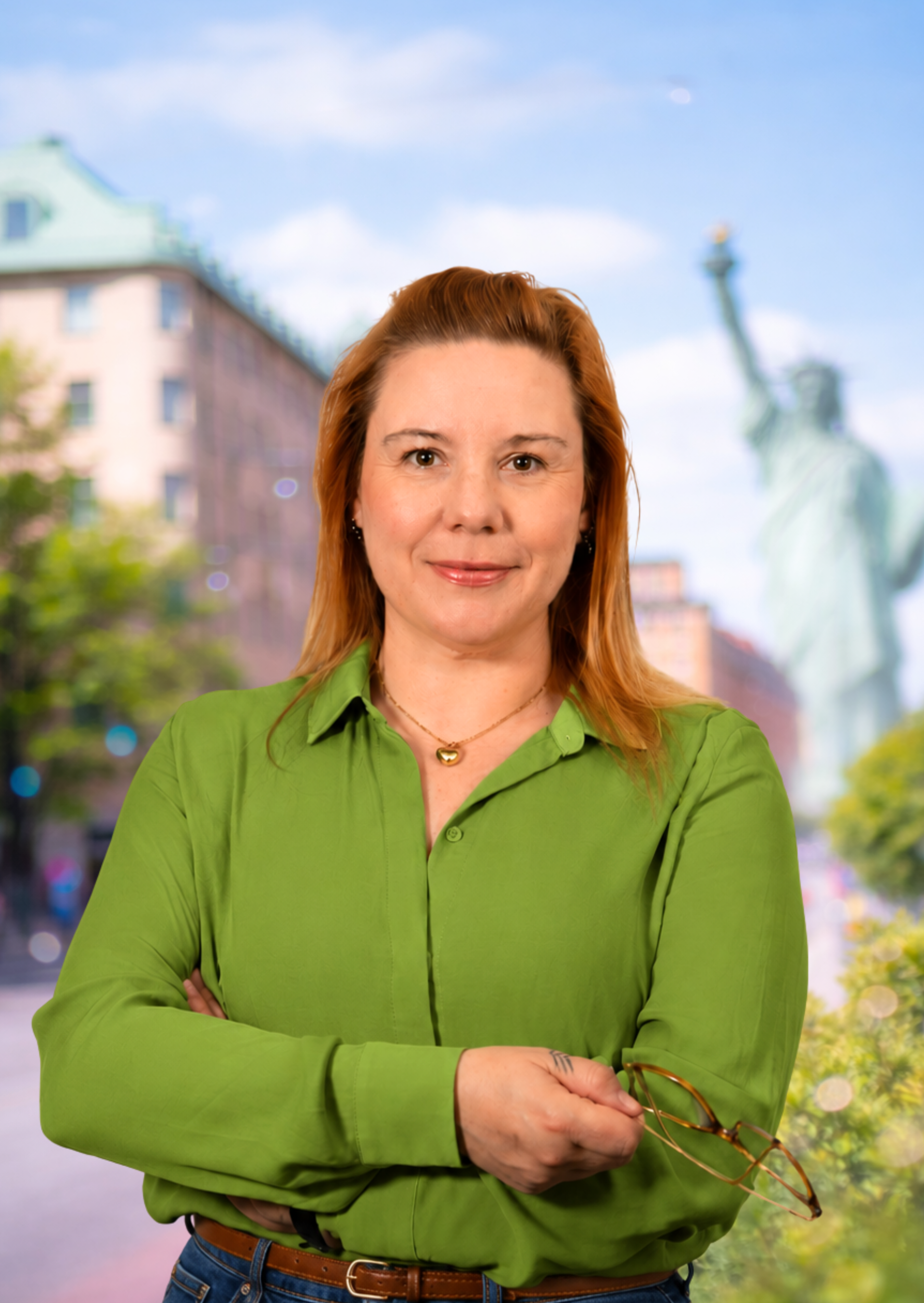 Annie Östlunds kampanjbild – Ny kraft för demokratin